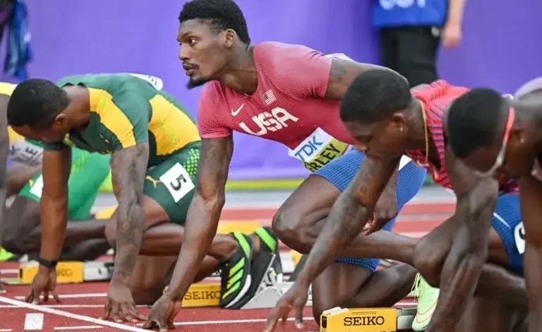 The American Fred Kerley misses 100m Race